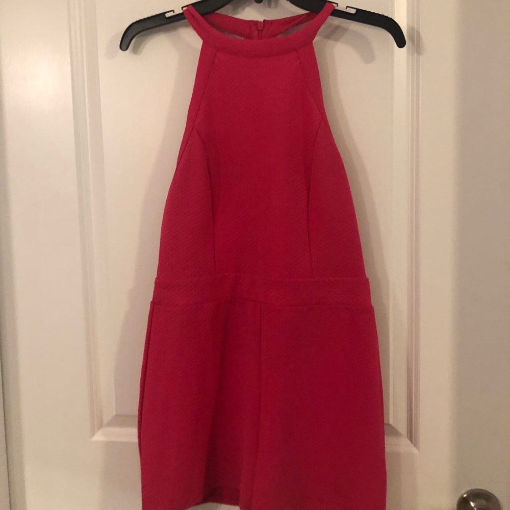 Hot posh pink jumpsuit